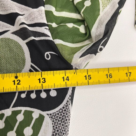 NWOT Farm Rio Lace Nature Tulle Midi Dress Long Sleeves Size S Multicolor - Picture 13 of 15